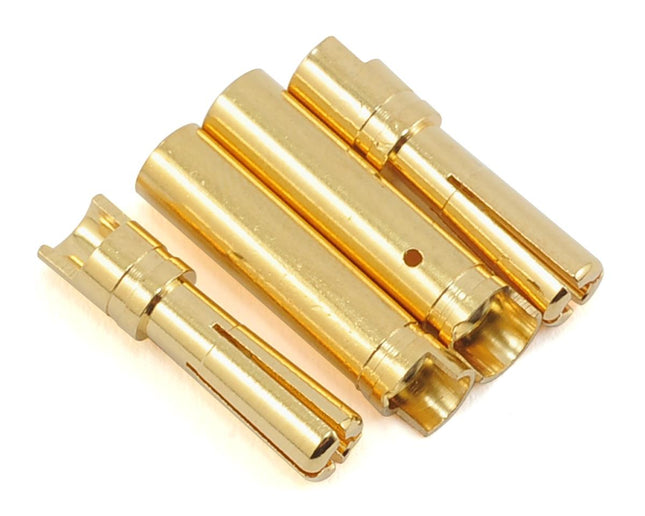 PTK-5032, ProTek RC 4.0mm "Super Bullet" Solid Gold Connectors (2 Male/2 Female)