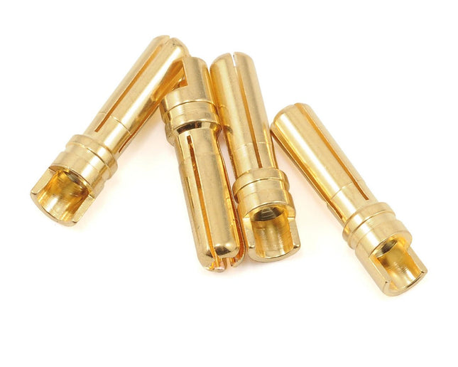 PTK-5035, ProTek RC 4.0mm "Super Bullet" Solid Gold Connectors (4 Male)