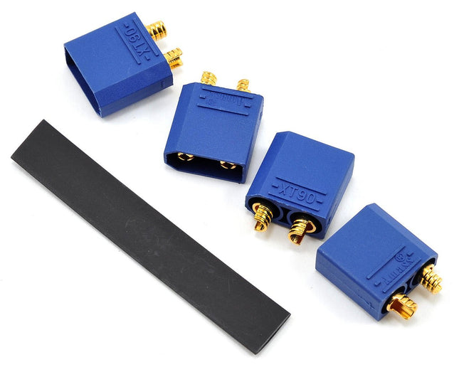 PTK-5038, ProTek RC 4.5mm "TruCurrent" XT90 Polarized Device Connectors (4 Male)