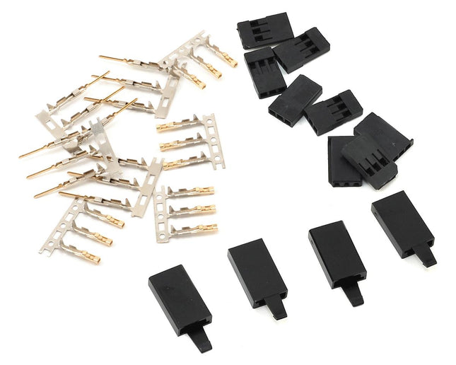 PTK-5046, ProTek RC Futaba & JR Style "Locking" Servo Connectors (4 Pair)