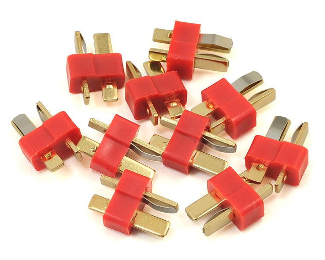 PTK-5056, ProTek RC T-Style Bulk Package Connectors (10 Male)