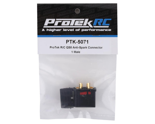 PTK-5071, ProTek RC QS8 Anti-Spark Connector (1 Male)