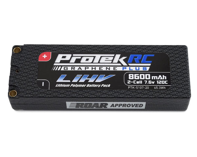 PTK-5107-20, ProTek RC 2S 120C Low IR Si-Graphene + HV LiPo Battery (7.6V/8600mAh)