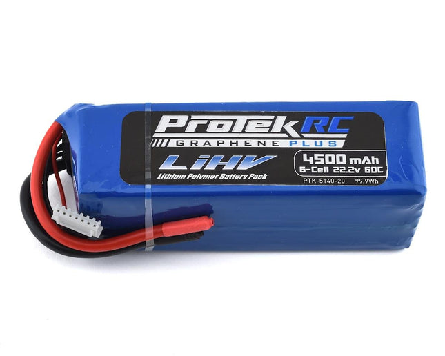 PTK-5140-20, ProTek RC 6S 60C Si-Graphene + HV LiPo Battery (22.2V/4500mah)