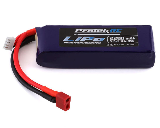 PTK-5150, ProTek RC 3S 35C Supreme Power LiPo Battery (11.1V/2200mAh) (Engine Heater)