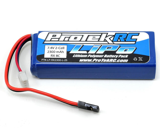 PTK-5196, ProTek RC LiPo Receiver Battery Pack (7.4V/2300mAh) (Mugen/AE/8ight-X)