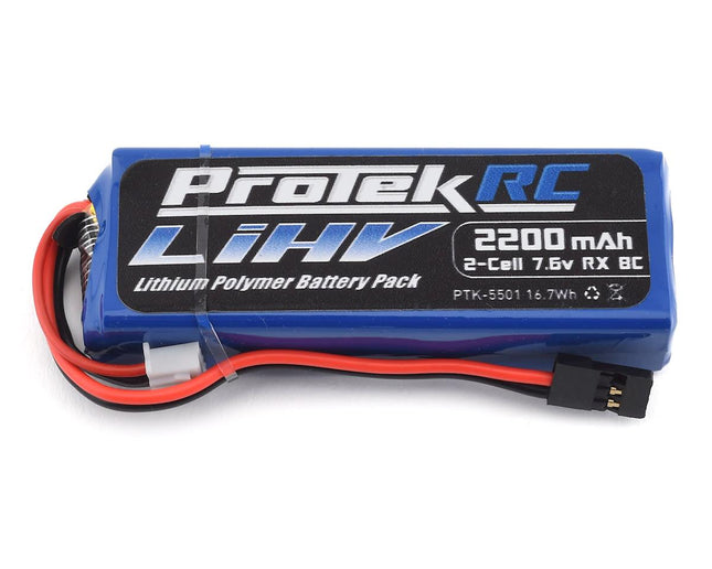 PTK-5501, ProTek RC HV LiPo Receiver Battery Pack (Mugen/AE/8ight-X) (7.6V/2200mAh)