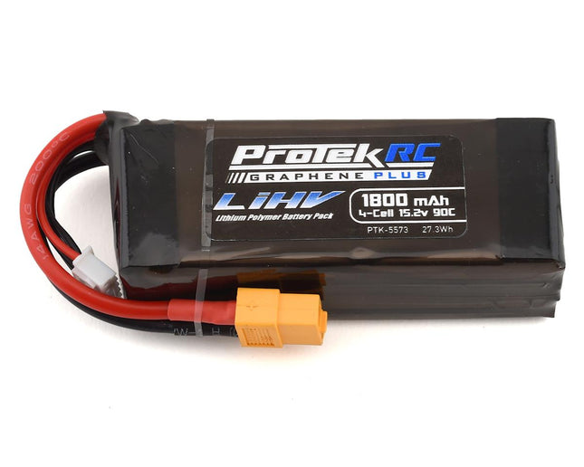 PTK-5573, ProTek RC 4S 90C Si-Graphene + HV LiPo Battery w/XT60 Connector (15.2V/1800mAh)