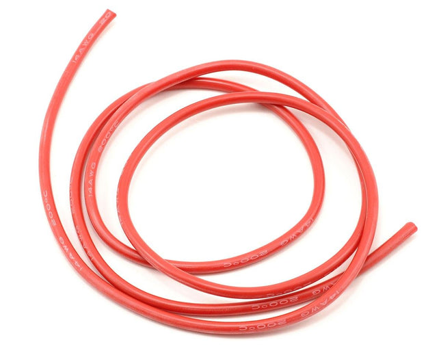 PTK-5602, ProTek RC 14awg Red Silicone Hookup Wire (1 Meter)