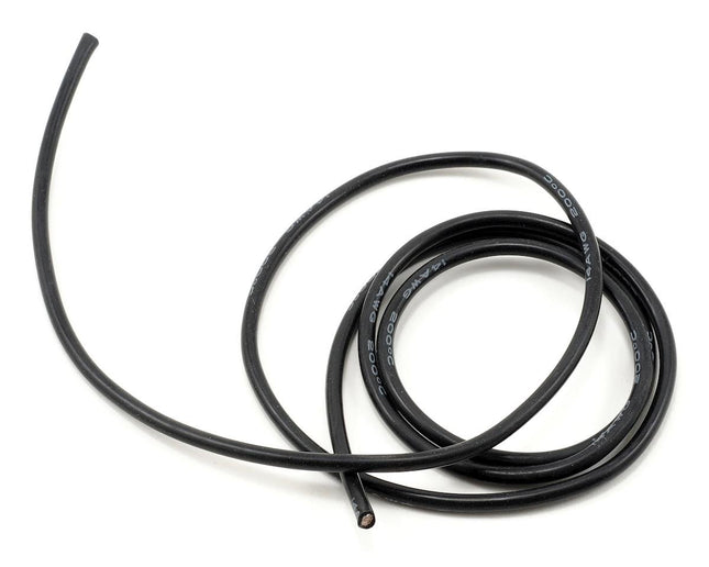 PTK-5603, ProTek RC 14awg Black Silicone Hookup Wire (1 Meter)