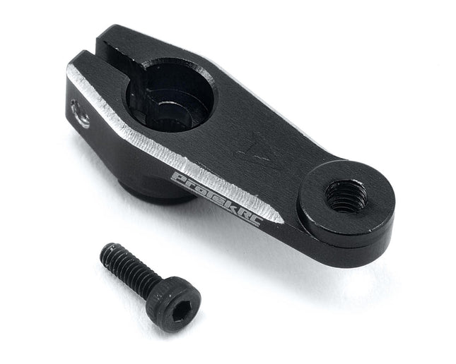 PTK-7821-BK, ProTek RC Aluminum Team Associated 1/10 Clamping Servo Horn (Black) (24T-Hitec)