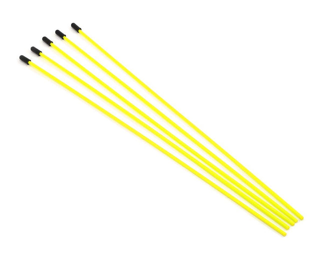 PTK-8350, ProTek RC Antenna Tube w/Caps (Flo Yellow) (5)