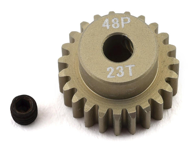 PTK-8610, ProTek RC 48P Lightweight Hard Anodized Aluminum Pinion Gear (3.17mm Bore) (23T)