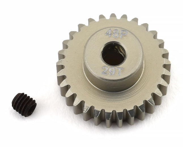 PTK-8616, ProTek RC 48P Lightweight Hard Anodized Aluminum Pinion Gear (3.17mm Bore) (29T)