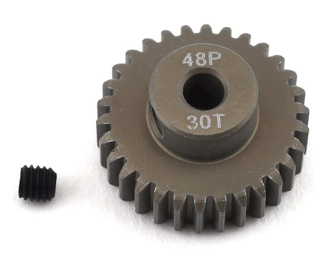 PTK-8617, ProTek RC 48P Lightweight Hard Anodized Aluminum Pinion Gear (3.17mm Bore) (30T)