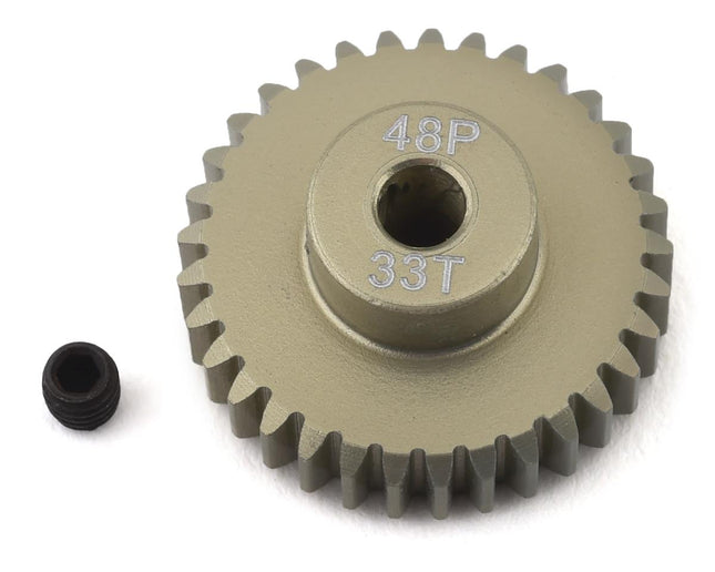 PTK-8620, ProTek RC 48P Lightweight Hard Anodized Aluminum Pinion Gear (3.17mm Bore) (33T)