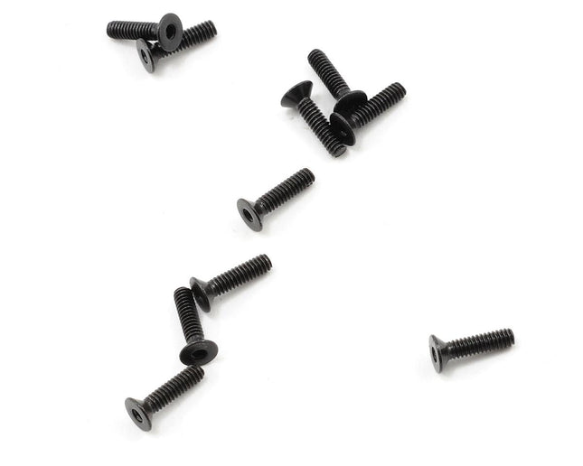 PTK-H-2002, ProTek RC 2x8mm "High Strength" Flat Head Screws (10)