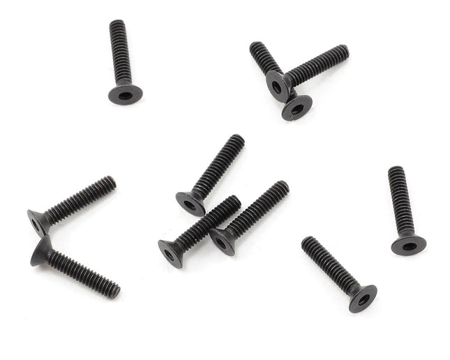 PTK-H-2003, ProTek RC 2x10mm "High Strength" Flat Head Screws (10)