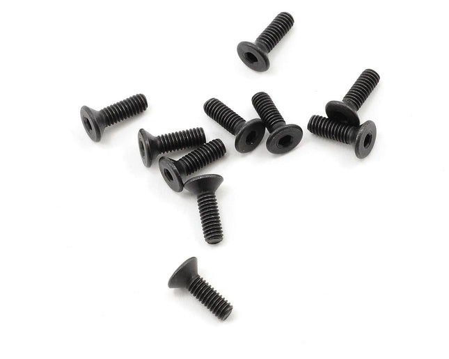 PTK-H-2102, ProTek RC 2.5x8mm "High Strength" Flat Head Screws (10)