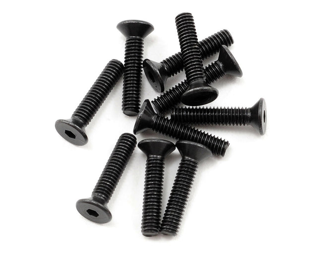 PTK-H-2104, ProTek RC 2.5x12mm "High Strength" Flat Head Screws (10)