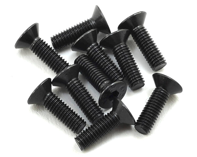 PTK-H-2203, ProTek RC 3x10mm "High Strength" Flat Head Screws (10)