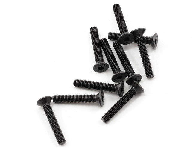 PTK-H-2208, ProTek RC 3x18mm "High Strength" Flat Head Screws (10)