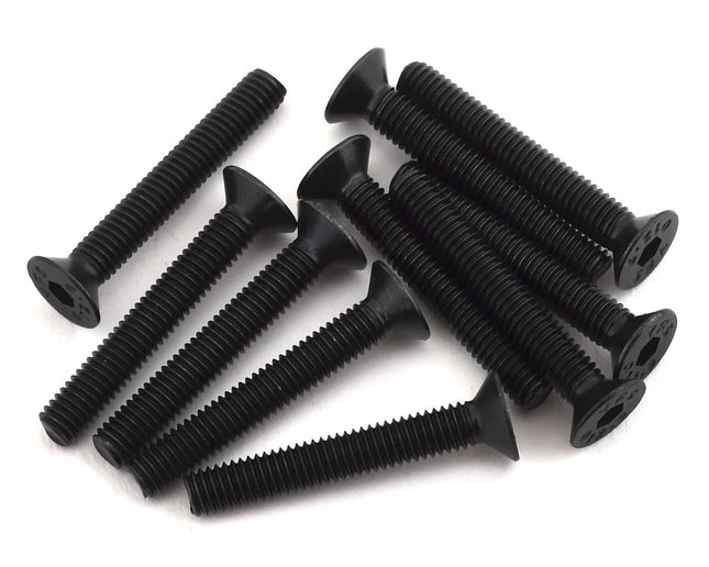 PTK-H-2209, ProTek RC 3x20mm "High Strength" Flat Head Screws (10)