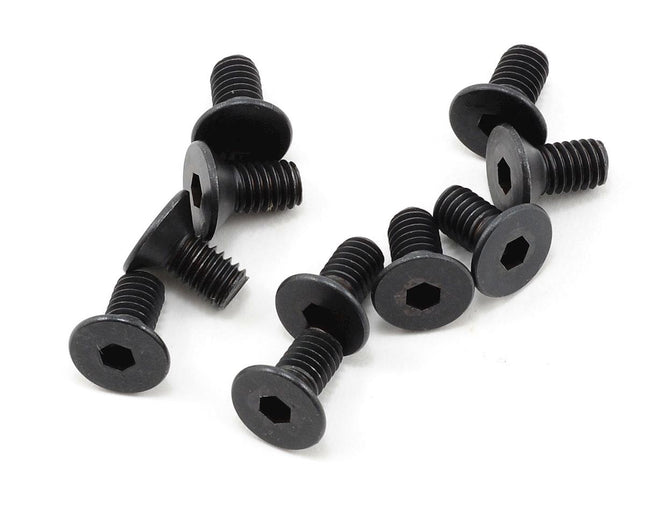 PTK-H-2301, ProTek RC 4x8mm "High Strength" Flat Head Screws (10)