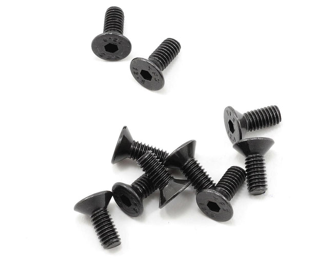 PTK-H-2302, ProTek RC 4x10mm "High Strength" Flat Head Screws (10)