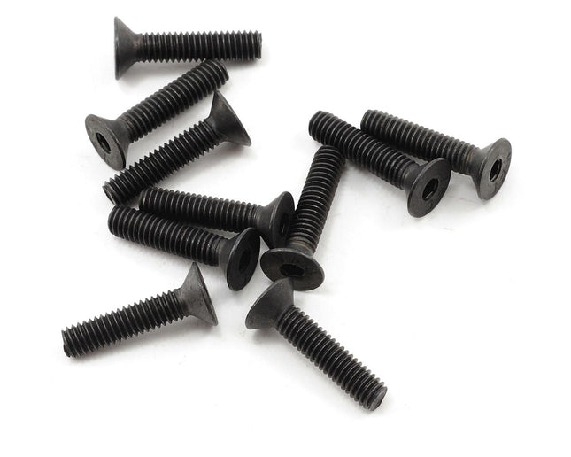 PTK-H-2307, ProTek RC 4x18mm "High Strength" Flat Head Screws (10)