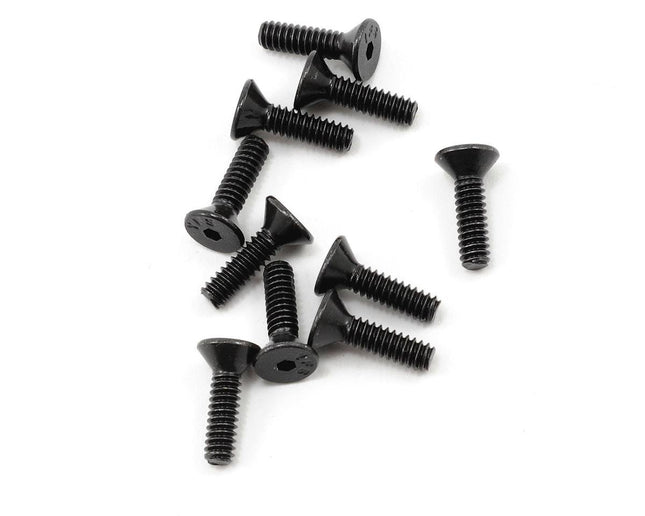 PTK-H-7103, ProTek RC 4-40 x 7/16" "High Strength" Flat Head Screws (10)