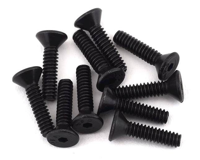 PTK-H-7104, ProTek RC 4-40 x 1/2" "High Strength" Flat Head Screws (10)