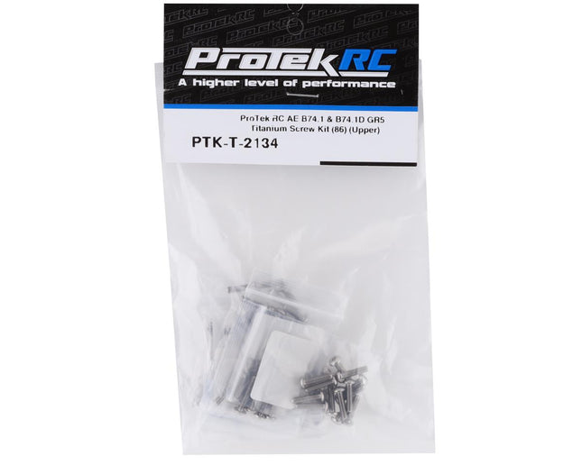 PTK-T-2134, ProTek RC AE B74.1/B74.1D "Grade 5" Titanium Screw Kit (86) (Upper)