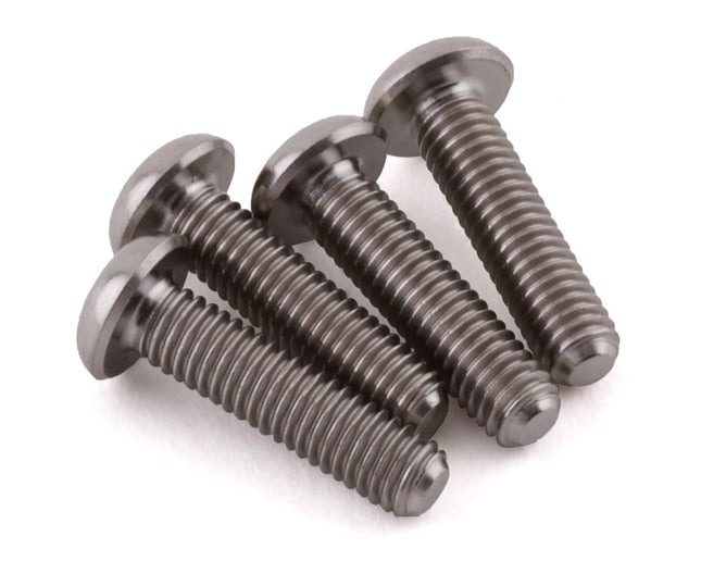 PTK-T-5083, ProTek RC 3x10mm "Grade 5" Titanium Button Head Hex Screw (4)