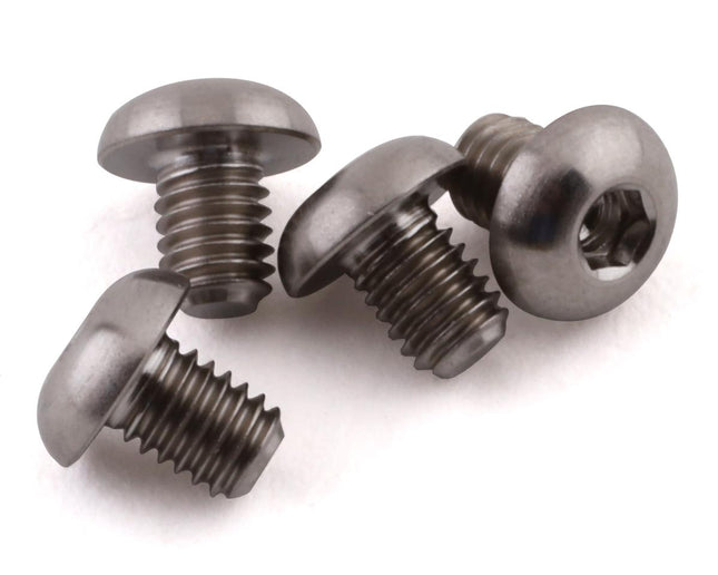 PTK-T-5096, ProTek RC 3x4mm "Grade 5" Titanium Button Head Hex Screw (4)