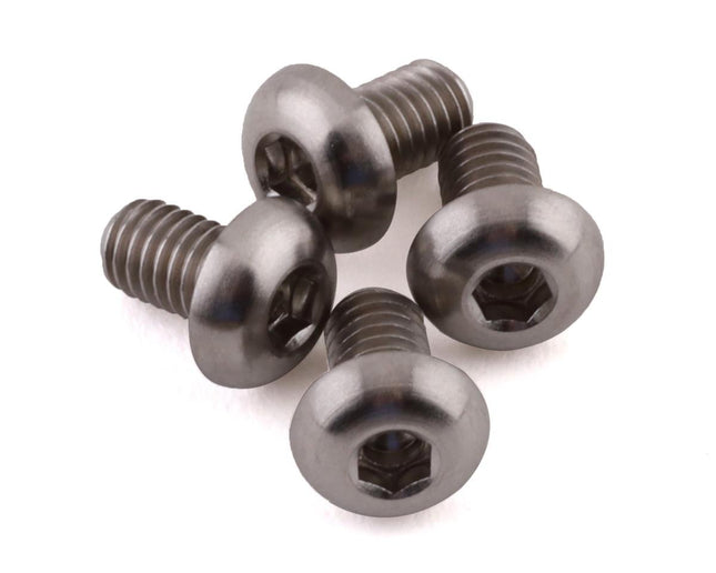 PTK-T-5097, ProTek RC 3x5mm "Grade 5" Titanium Button Head Hex Screw (4)