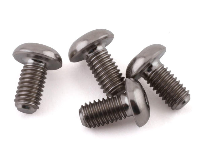 PTK-T-5098, ProTek RC 3x6mm "Grade 5" Titanium Button Head Hex Screw (4)