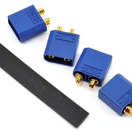 PTK5038, 4.5mm Maxxcurrent XT90 Polarized Device and Battery Connectors (4 Males)
