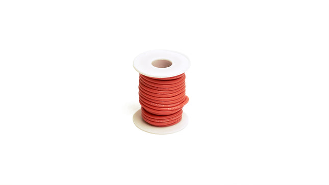 RCE1202, Racers Edge 14 Gauge Silicone Ultra-Flex Wire; 25' Spool (Red)