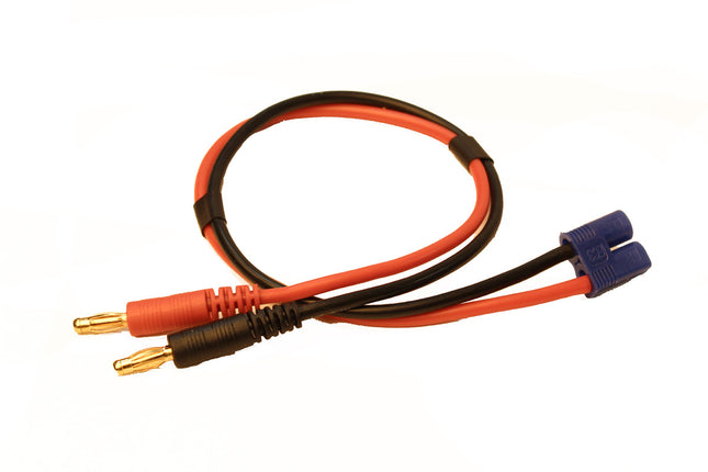 RCE1622, Charge Adapter: EC3 Device to Male 4mm Bullets-300mm Wire