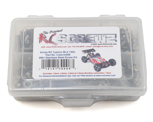 RCZARRM008, RC Screwz Arrma RC Typhon BLX Stainless Steel Screw Kit