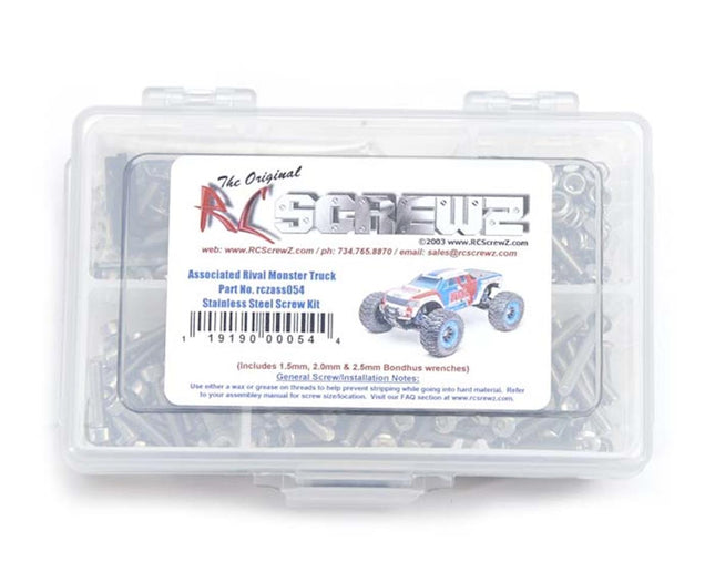 RCZASS054, RC Screwz SS Screw Kit ASC Rival Monster Truck