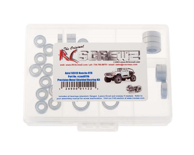 RCZAXI011B, RC Screwz Metal Shielded Bearing Kit SCX10 Honcho