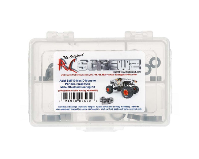 RCZAXI025B, RC Screwz Metal Shielded Bearings SMT10 Max-D