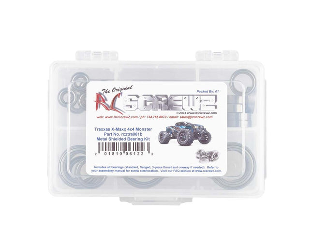 RCZTRA061B, RC Screwz Metal Shielded Bearing Kit Traxxas X-Maxx