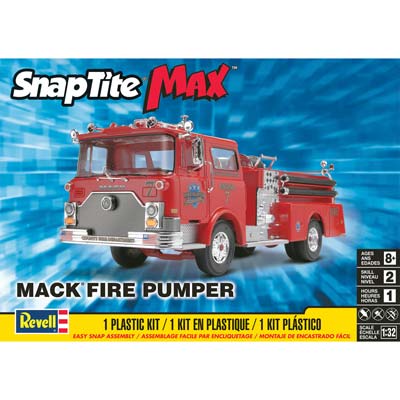 RMX851225, 1/32 Mack Fire Engine Pumper Truck (Snap)