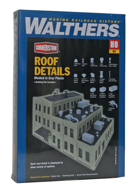 Walthers Cornerstone Roof Details -- Kit HO Scale
