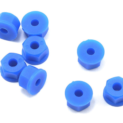 RPM70825, RPM 6-32 Nylon Nuts (Neon Blue) (8)