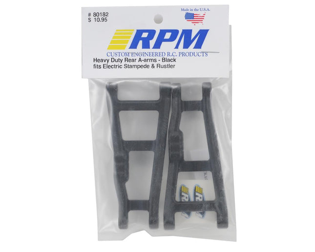 RPM80182, RPM Traxxas Rustler/Stampede Rear A-Arms (Black) (2)