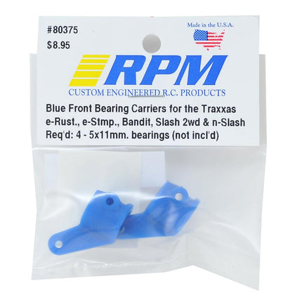 RPM80375, Front Bearing Carrier, Blue: TRA 2WD